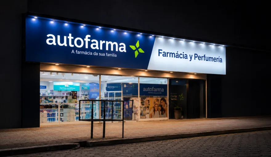 Trabajador de Autofarma con expresión preocupada en un depósito de medicamentos en Ushuaia