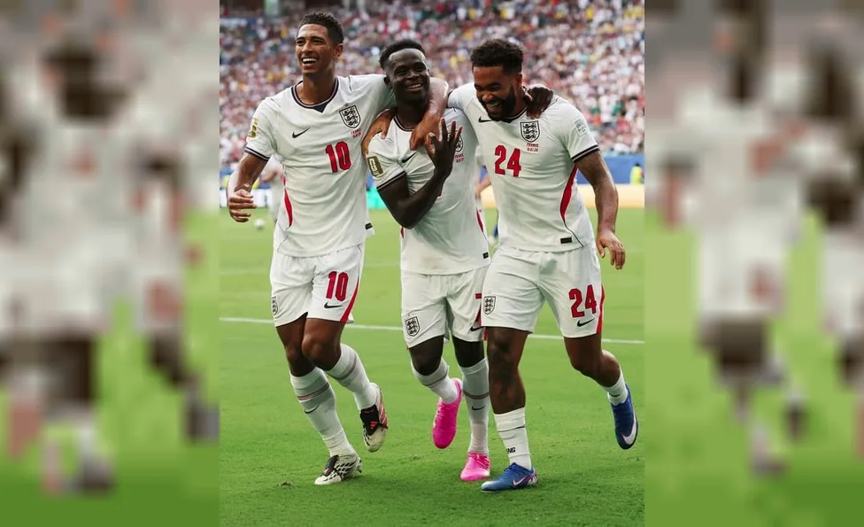 Jugadores de Inglaterra celebrando un gol ante Francia en el partido por el tercer puesto del Mundial 2026