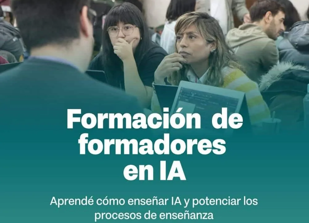 Docentes fueguinos participando de una clase virtual sobre Inteligencia Artificial