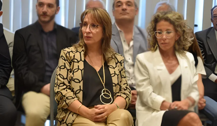 María Guadalupe Martire, fiscal de Género de Ushuaia, en el edificio del Poder Judicial fueguino