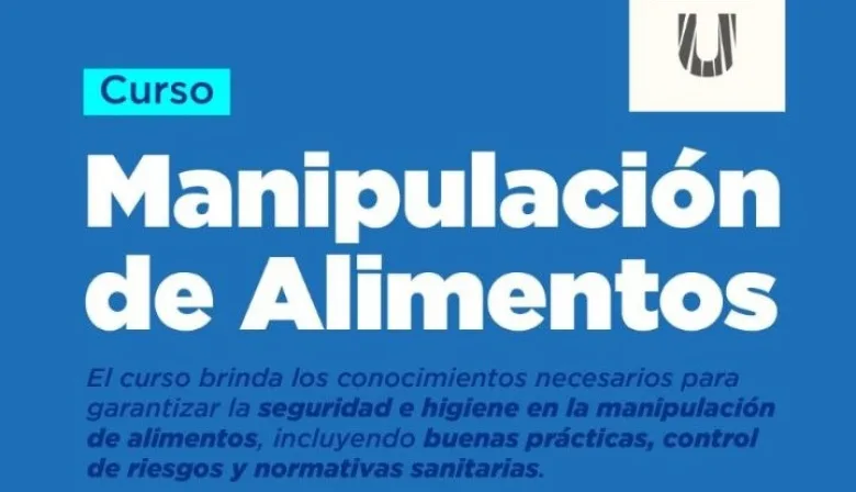 Cartel de inscripciones al curso de manipulación de alimentos en Ushuaia