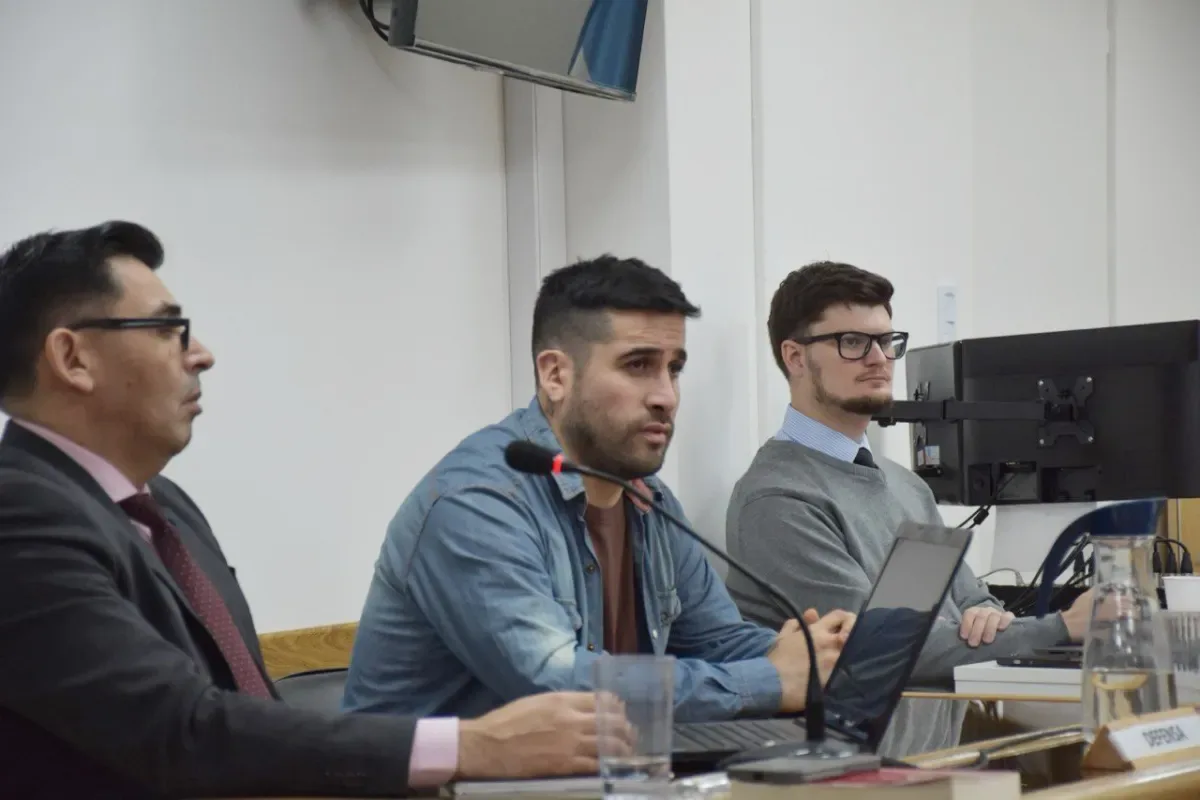Tribunal de Juicio en lo Criminal de Río Grande durante una audiencia oral