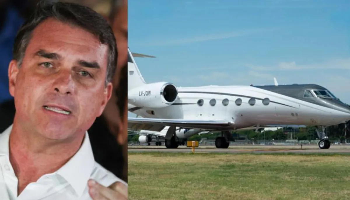 Flávio Bolsonaro escapó de Brasil y salió de la Argentina en un avión privado pese a la orden judicial