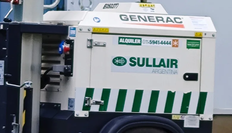 Ushuaia contrata directamente a Sullair por U$D 153 mil para horas de generación eléctrica