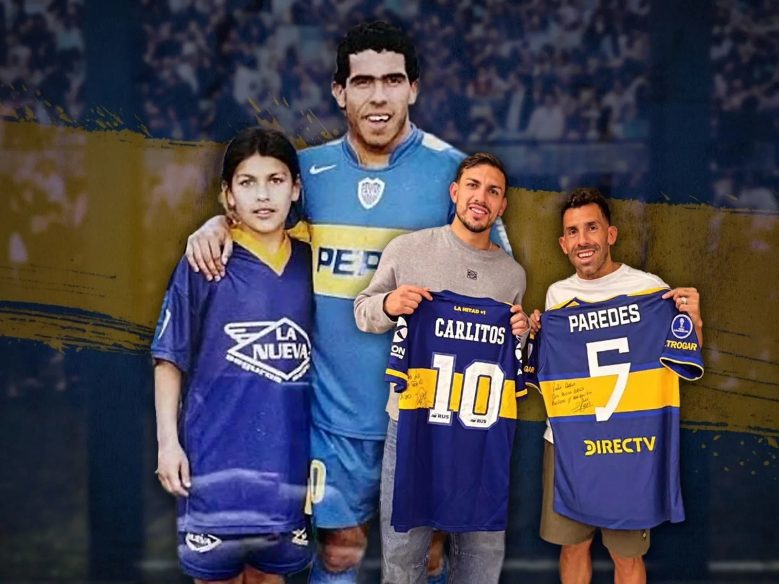 El reencuentro de Paredes y Tevez: más de 20 años después de aquellas primeras fotos