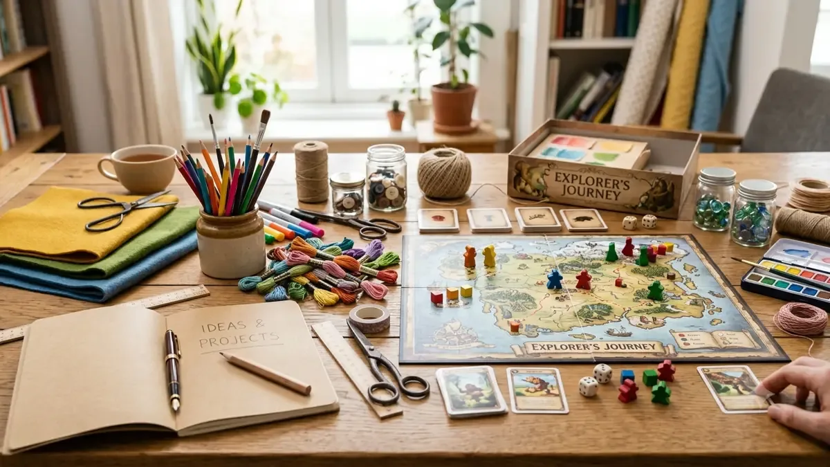 Materiales para actividades creativas en casa