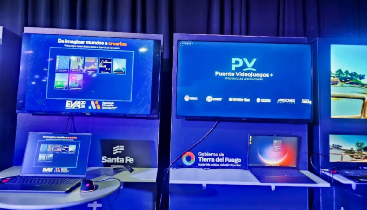Tierra del Fuego expuso talento en videojuegos en la EVA a través del stand del CFI