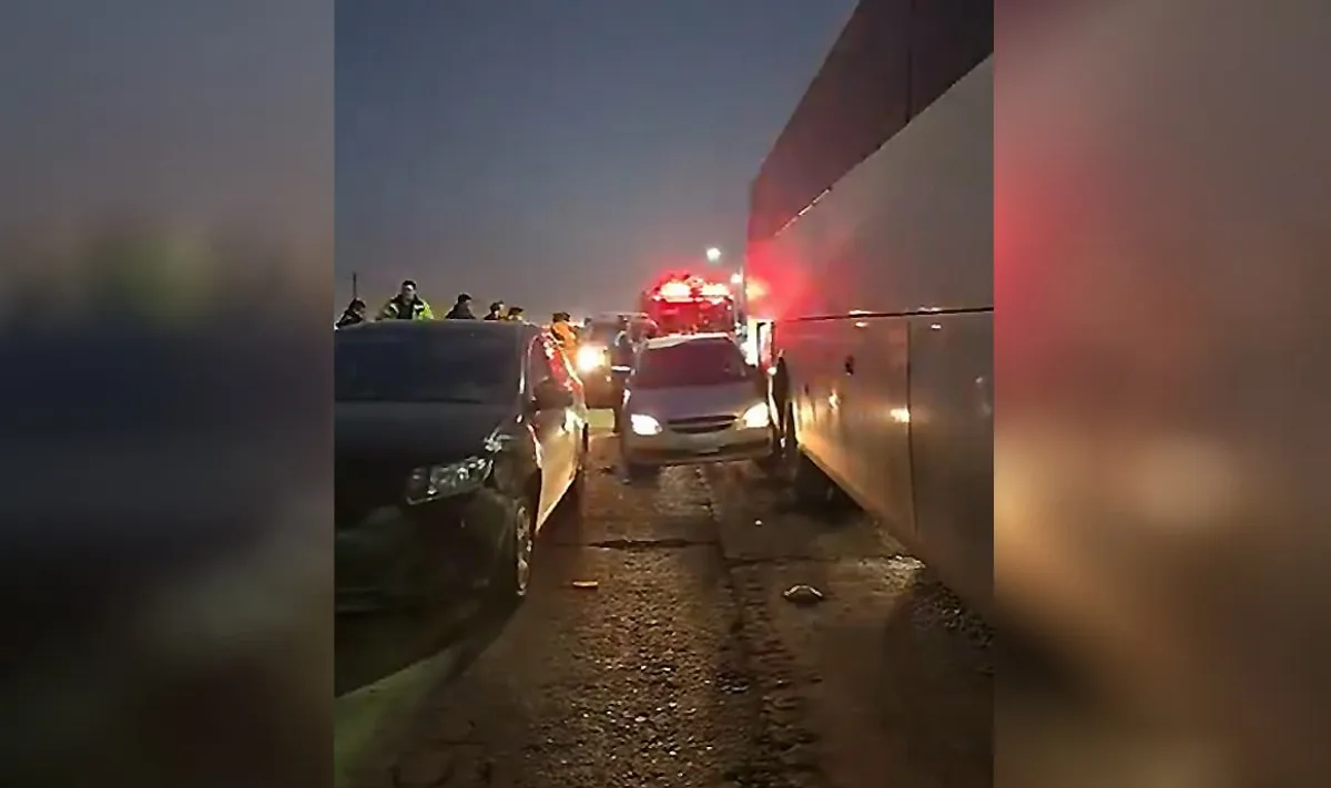 Colisión múltiple en Río Grande dejó dos personas lesionadas