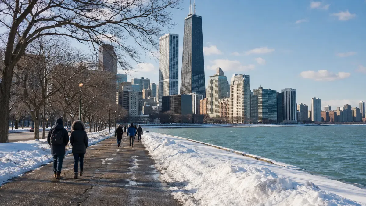 Chicago durante el invierno